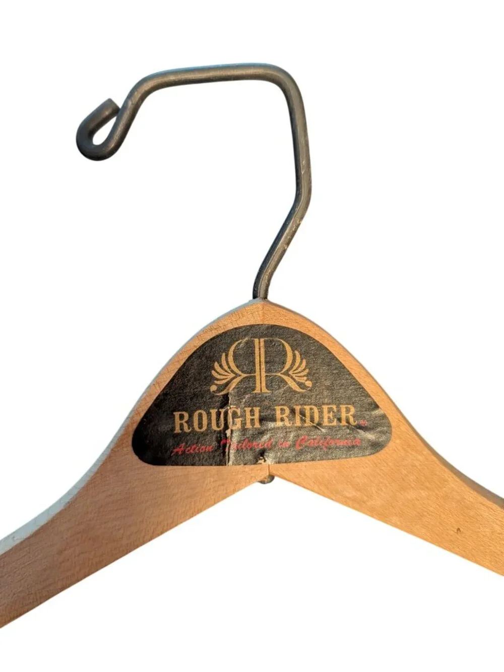Set Of 11 Wooden/Plastic Suit Hangers With Metal Hooks & Pant Bar